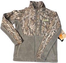 Magellan Outdoors Youth XS Mossy Oak Bottomland Camo Fleece Jacket NWT