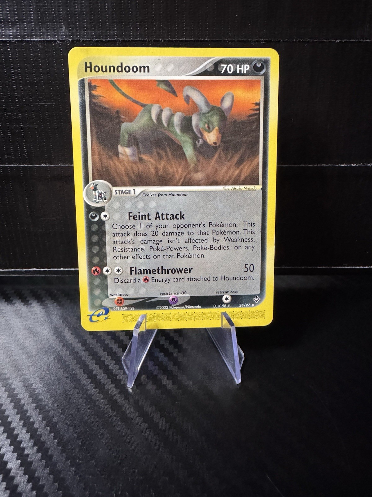 Houndoom 34/97 Dragon Regular Uncommon Pokémon TCG Vintage