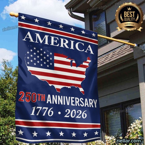 250 Years USA Celebration Flag, Semiquincentennial American Garden Yard Outdoor - Picture 3 of 4
