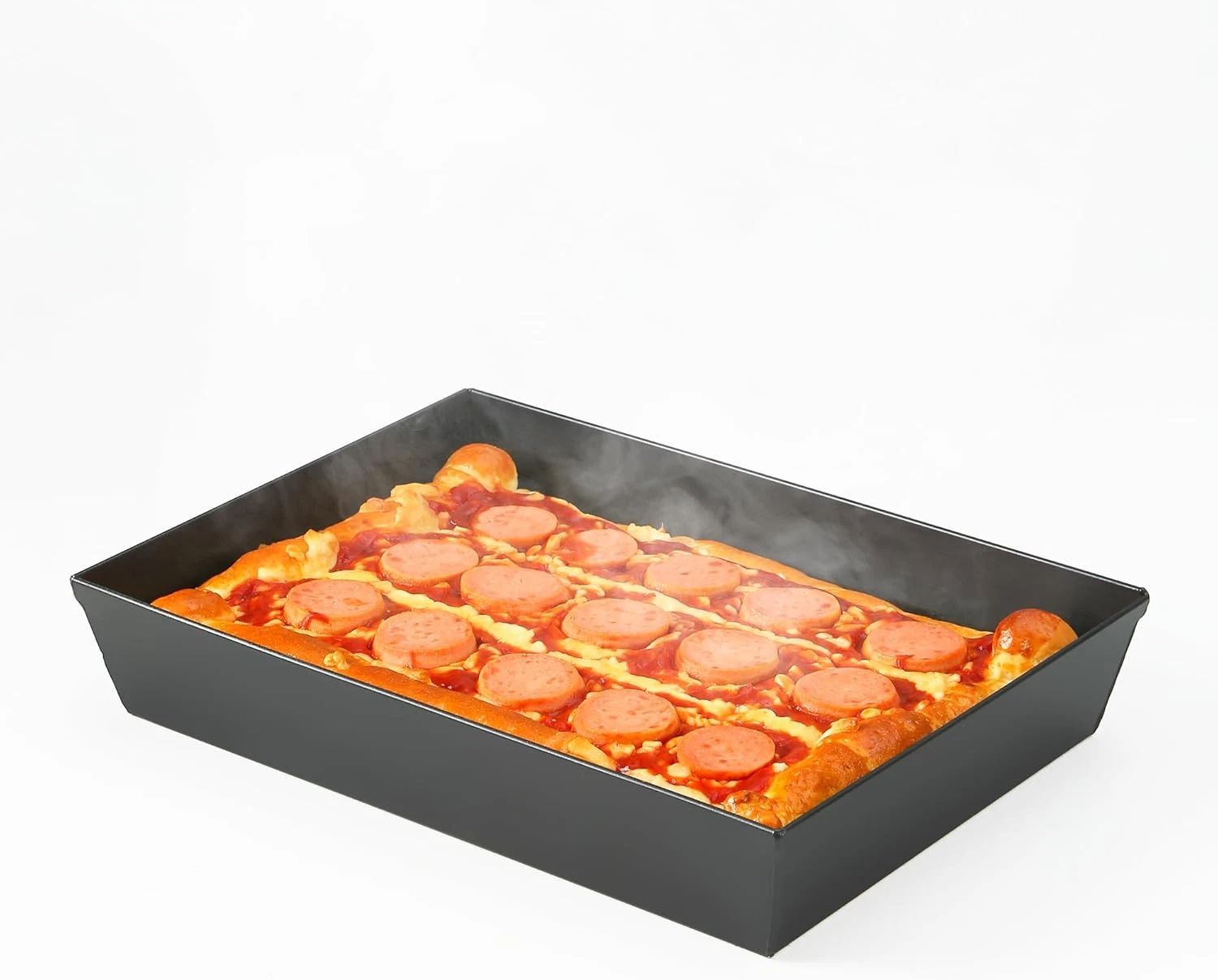 Blue Steel Detroit Pizza Pan 14X10 (Non-Stick&Bpa Free) Heat-Resistant up to 800