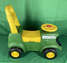 John Deere Kids Ride-On Tractor Push Wheel 3 in 1 Children Riding Toy w Sounds