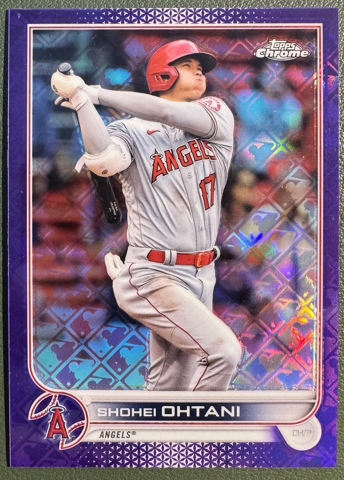 2022 Topps Chrome Logofractor Edition Purple Refractor #/250 Shohei Ohtani #1