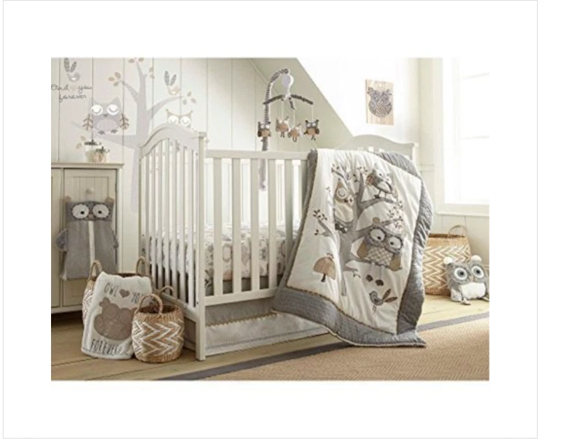 Levtex Baby Night Owl 5-Pc. Bedding Set, Crib - Gray
Opens in a new window or tab