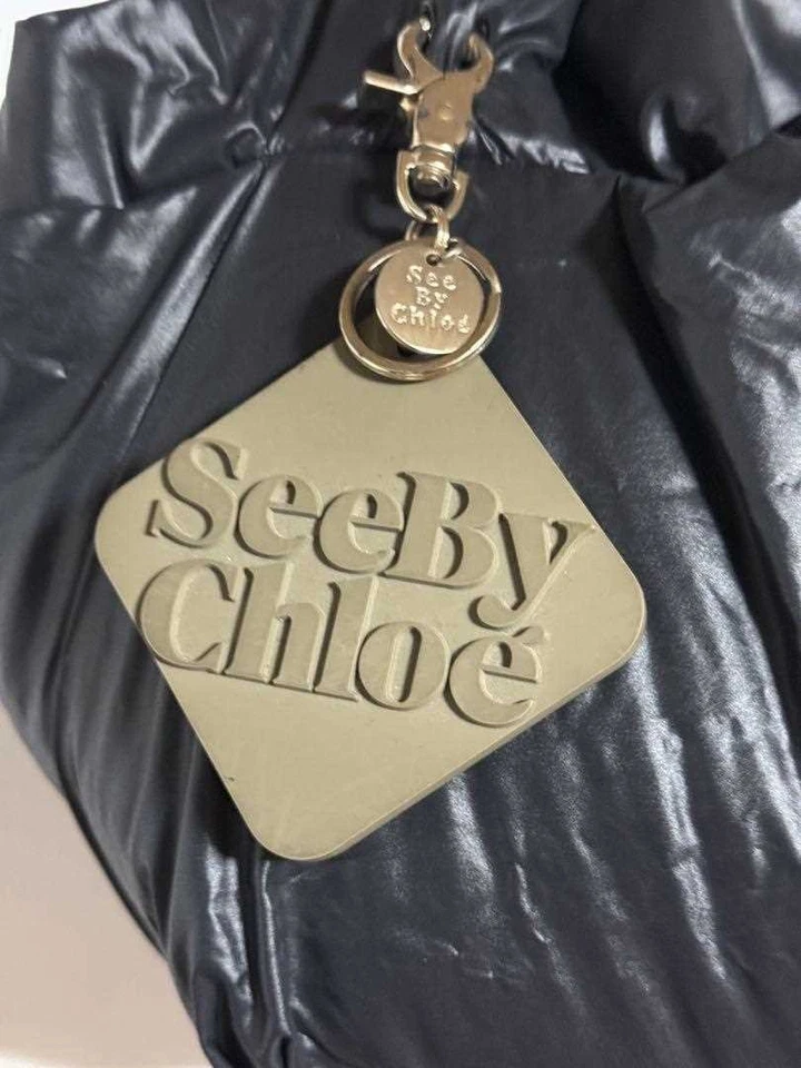 See By Chloe Дамская сумка наплечная сумка логотип нейлона черный женщин б/у из Японии - Изображение 2 из 4
