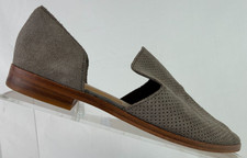 Dolce Vita Cody Suede leather Shoe Perforated Slip On flats Taupe Women Size 6 M