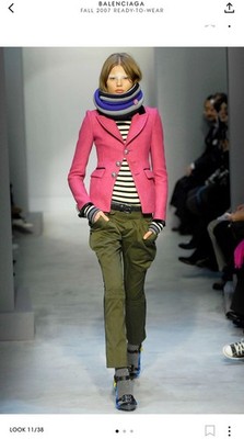 A/W2007 Balenciaga by Nicolas Ghesquière Balenciaga Nicholas Ghesquiere Fall 2007 Rare Runway Pink Blazer