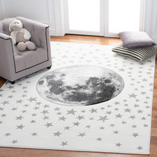 Safavieh Carousel Kids Collection Accent Rug - 33 X 53 Ivory Grey Non-Shedding