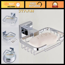 Stainless Steel Bathroom Accessories Set - Soap Dish, Soap Basket, Durable Desig