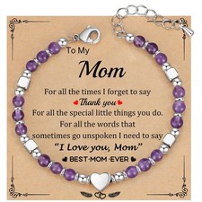 Unique Gifts for Mom, Mom Gifts from Daughter Son Moms Bracelets for Women Birth