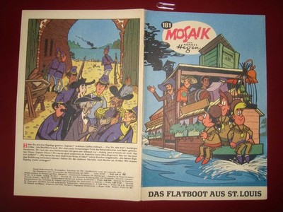 Mosaik Nr.181 - Das Flatboot aus St. Louis, original H.Hegen, 12/1971