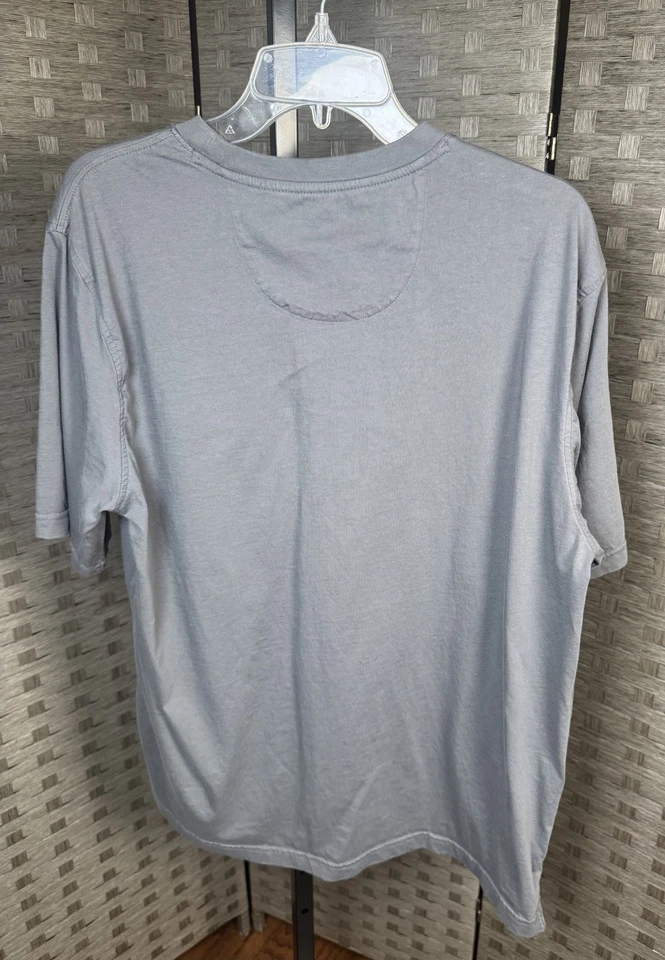 Greg Norman 衬衫男式大号灰色鲨鱼标志休闲短袖高尔夫 T 恤 — 第 2/4 张图片