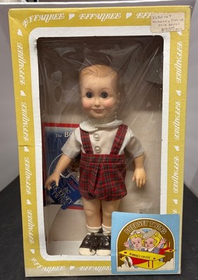 Effanbee Doll Corp. #1201 Bobbsey Twins Freddie doll plaid shorts NRFB
