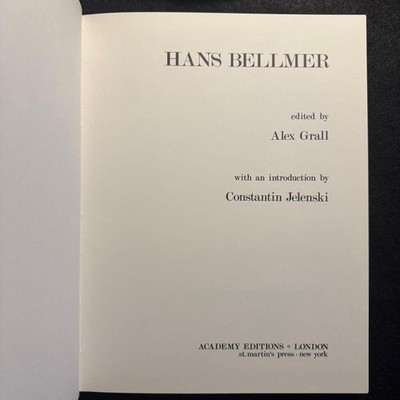Hans Bellmer Drawing Collection Art Book | eBay