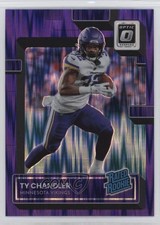2022 Panini Donruss Optic Rated Rookie Purple Shock Prizm Ty Chandler #282 1eo2