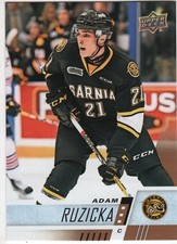 2017/18 Upper Deck CHL #233 Adam Ruzicka/Sarnia Sting-Mint