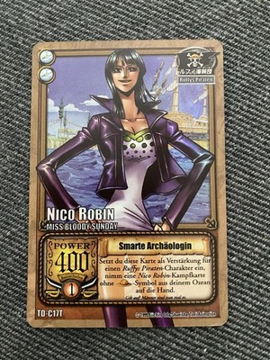 One Piece Davy Back Fight Nico Robin Karte TCG Smarte Archäologin Holo TD-C17T
