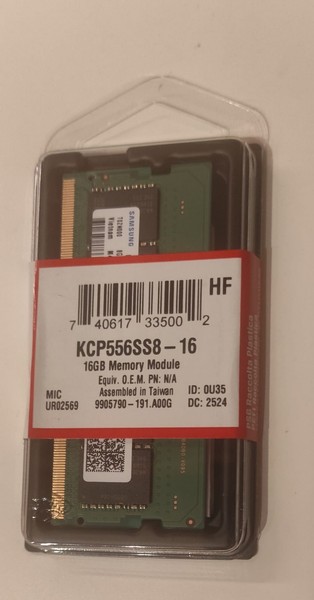 Kingston 16GB DDR5 5600MT/s SODIMM Laptop RAM Memory Module KCP556SS8-16