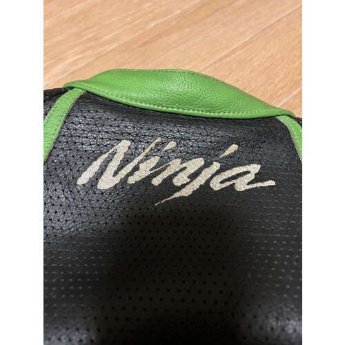 Rare] KUSHITANI KAWASAKI NINJA Punch Leather Riders Jacket size:XL