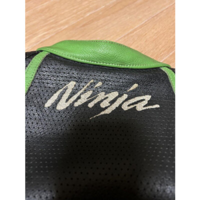 Rare] KUSHITANI KAWASAKI NINJA Punch Leather Riders Jacket size:XL