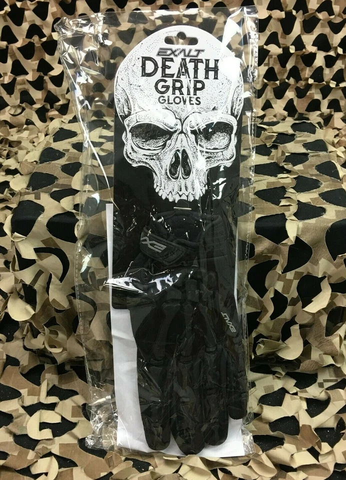 NUEVO Guantes de paintball Exalt Death Grip dedo completo - negros - grandes - Imagen 3 de 4