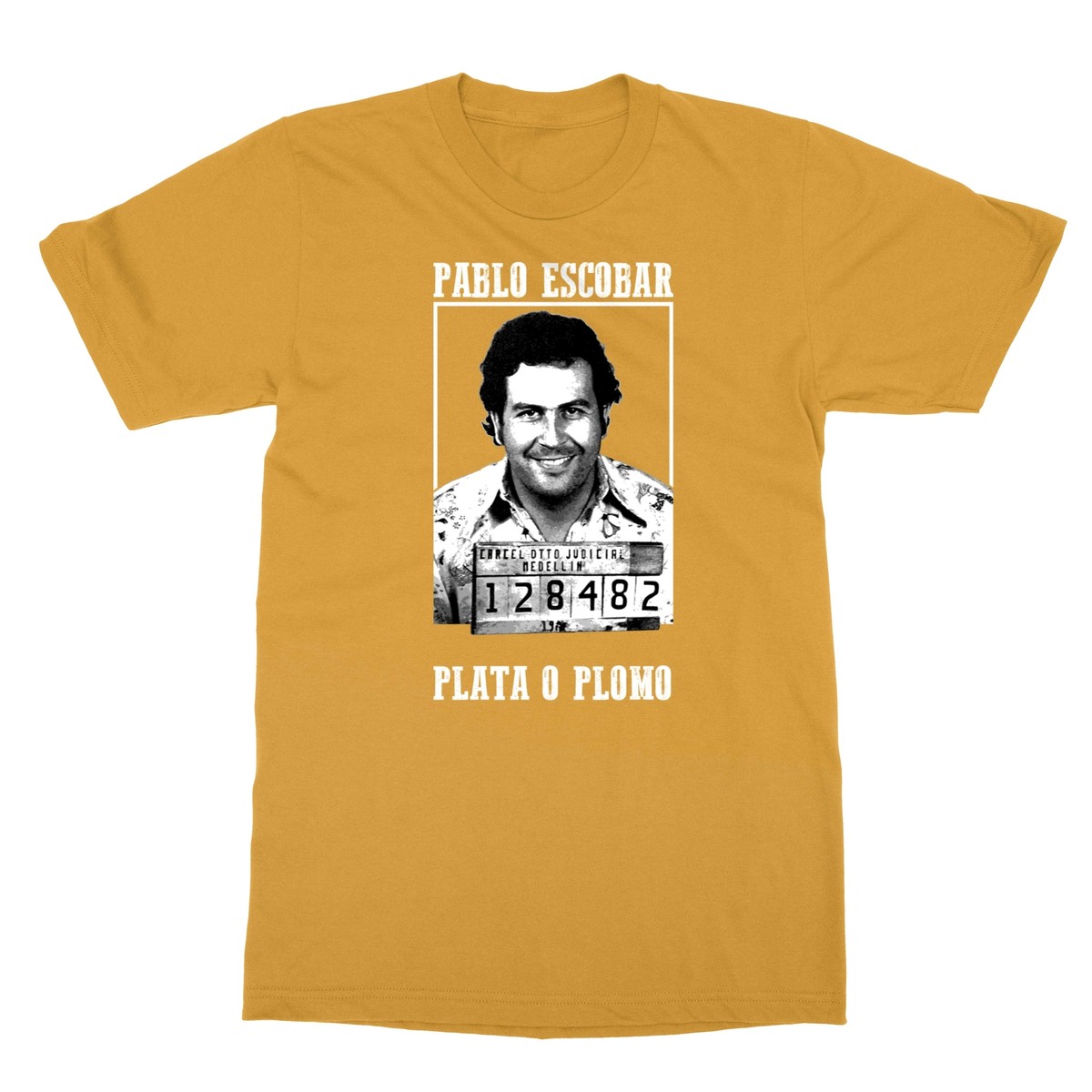 T-shirt Homme NARCOS Pablo Escobar Colombie - Noir Taille L - Neuf Avec Étiquettes