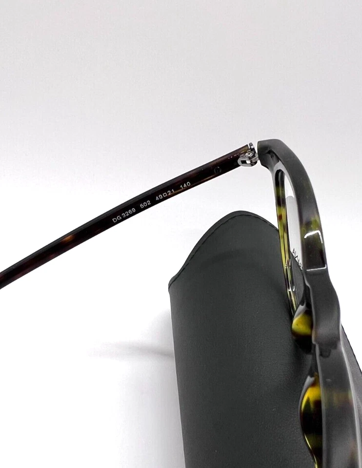 Armação de óculos unissex Dolce & Gabbana DG 3269 502 49-21-140 mm Havana 100% - Imagem 3 de 4