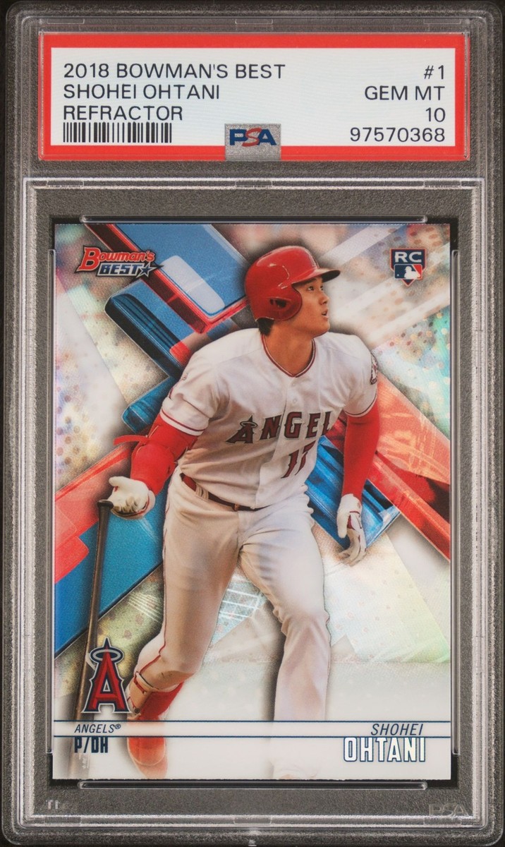 大谷翔平 2018 Bowman's Best Refractor Shohei 2018 Bowman's Best 1 Shohei Ohtani Refractor PSA 10 0368 | eBay