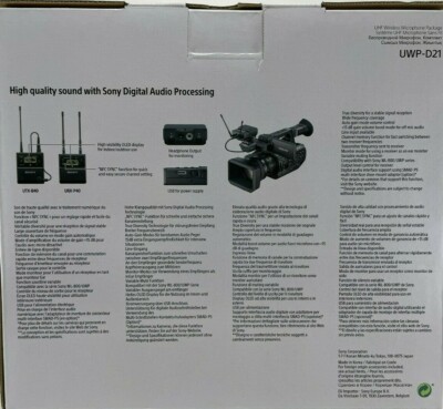 Sony - UWP-D21 - Integrated Digital Wireless Bodypack Lavalier