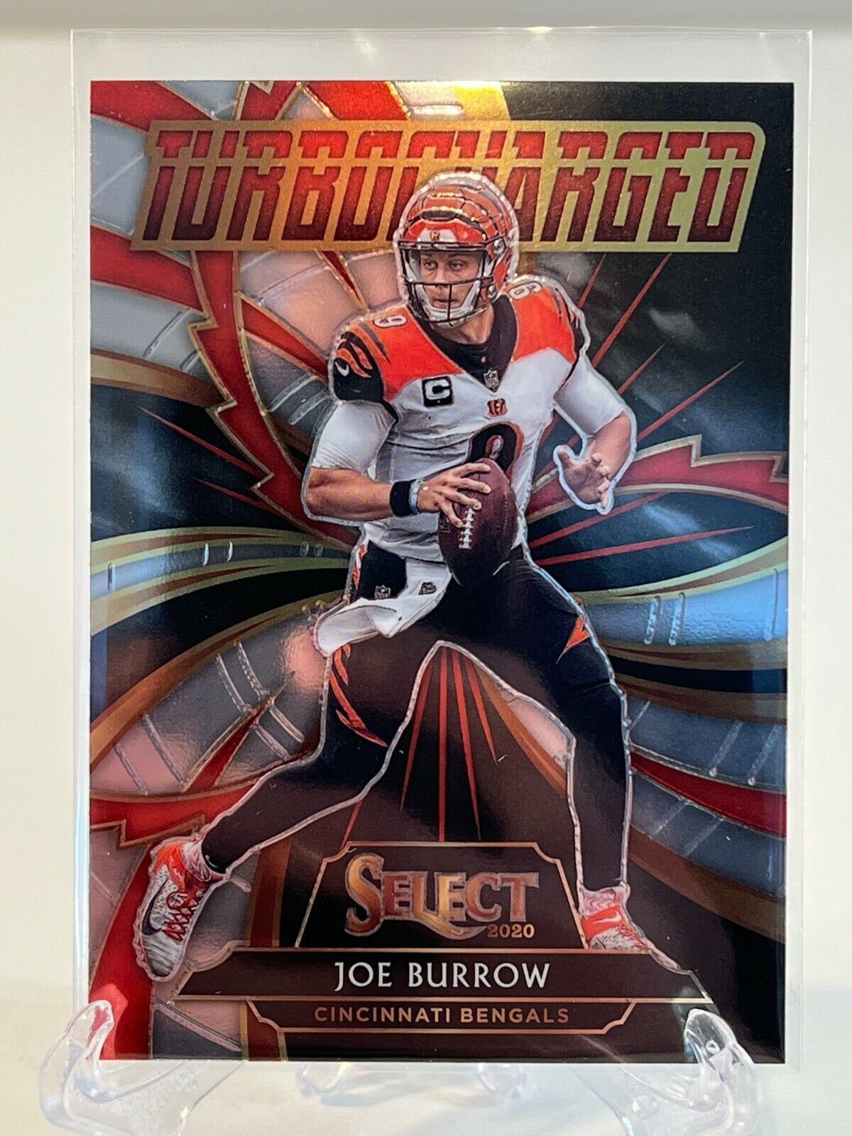 2020 Panini Select Joe Burrow RC Rookie Turbocharged Insert #T20