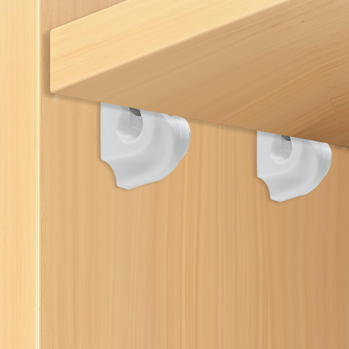 24 Stück Weiß Daunen Wandclip Schrank Regale Clips Draht Regal Schlaufe Clips - Bild 5 von 12