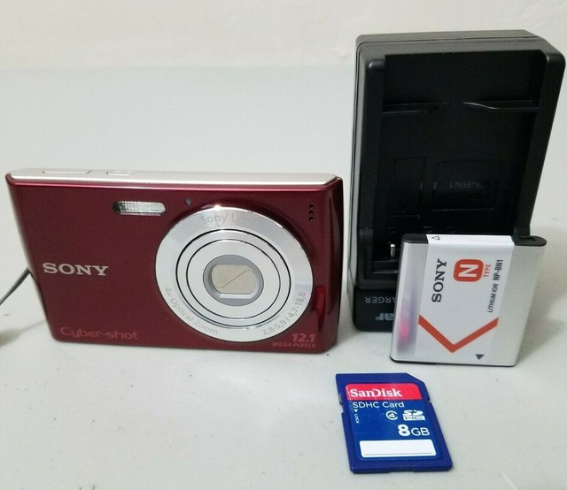 Sony Cybershot DSCW510 12.1MP Digital Camera Black for sale online