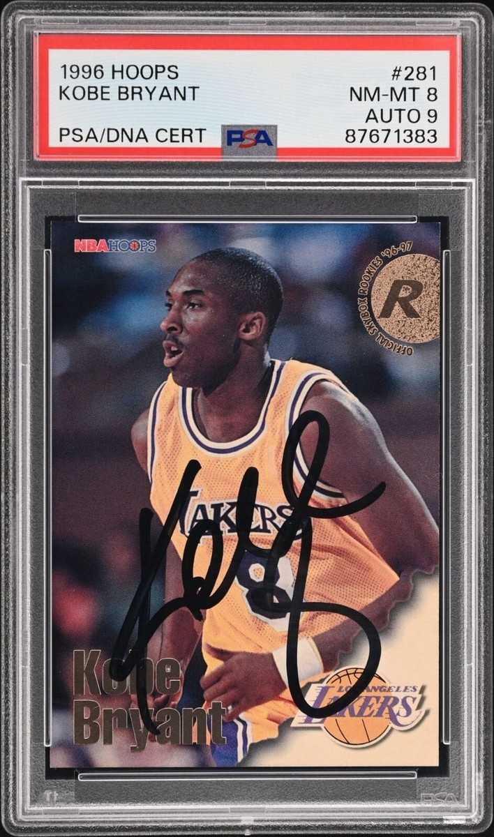 Kobe Bryant 1996-97 Hoops RC Autograph PSA Grade 8/9 - Pop 2 | eBay