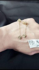 18ct Flower Dangling Earrings 2.30 Grams