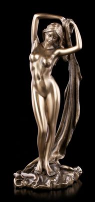 Weibliche Akt Figur - Tuch über Kopf - Veronese Sexy Frau Statue Nackt