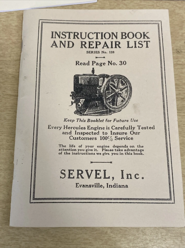 5 Manuales de instrucciones del motor de gas HERCULES-FAIRBANKS-MORSE 2548b 2738-JOHN DEERE Foto 2 de 4