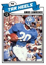ACEO AMOS LAWRENCE NORTH CAROLINA TARHEELS CUSTOM HAND MADE ART CARD