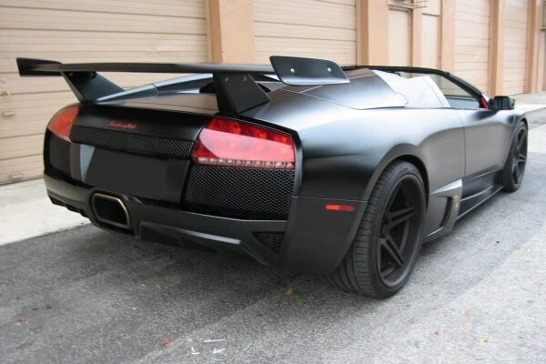 5pc Rear Wing W/ Winglets Miura Style For Lamborghini Murcielago 2001-2010