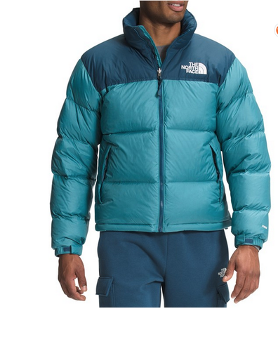 EUC  THE NORTH FACE 1996 RETRO  NUPTSE PUFFER 700 DOWN Storm Blue Jack MEN'S M - Picture 1 of 8