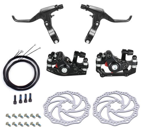 Freni Disco Idraulici Per Mountain Bike - Set Anteriore/posteriore In Lega Alluminio - Foto 2