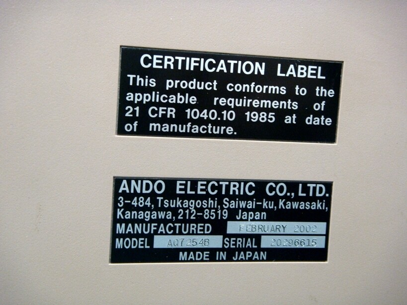 ANDO AQ7250 +AQ7254B 1310/1550nm Mini-OTDR | eBay ANDO AQ7250 +AQ7254B 1310/1550nm Mini-OTDR | eBay