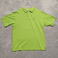 Cutter  Buck Notre Dame Leprechaun Logo Golf Polo Shirt Green Stretch Men L