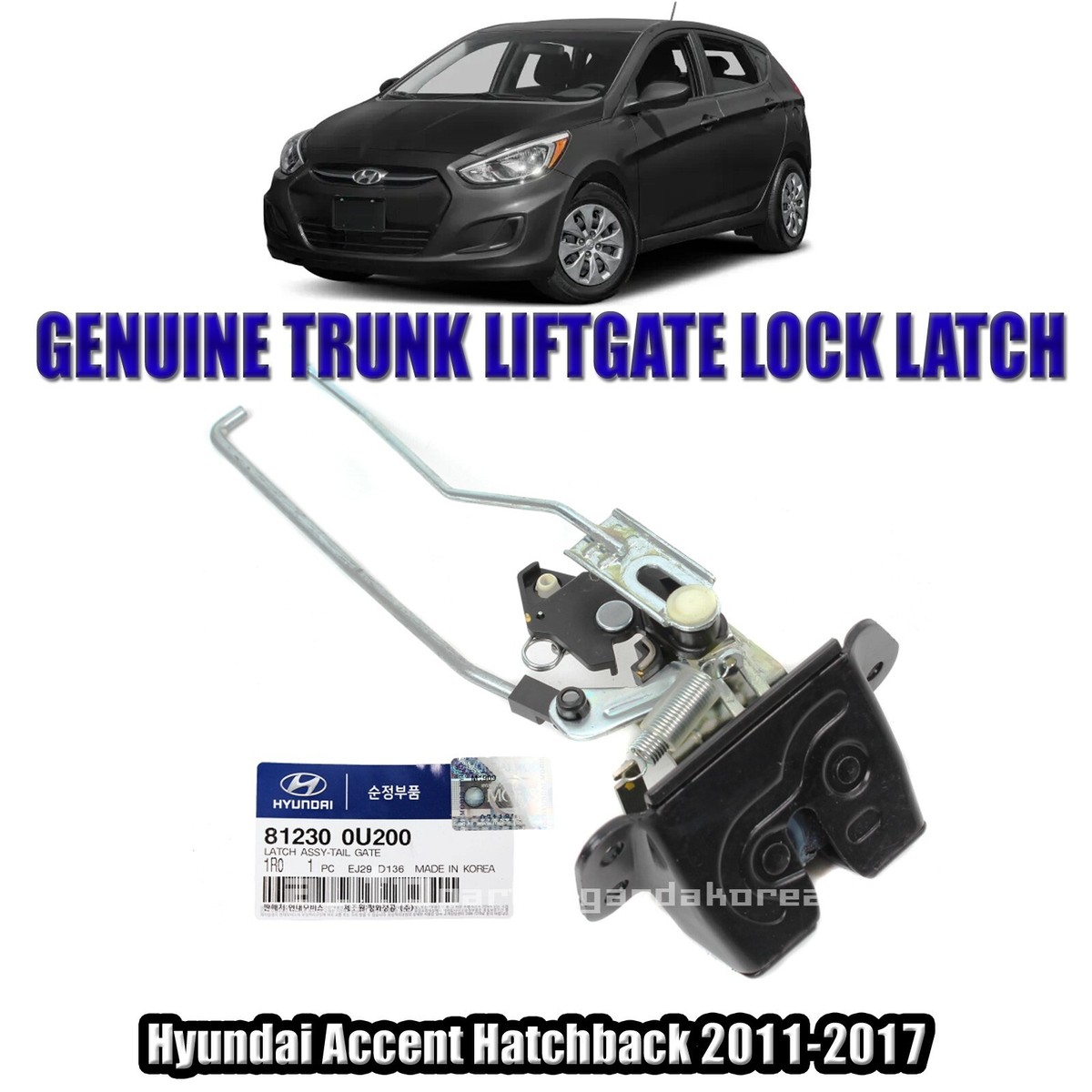 トランクロックアクチュエーター Compatible with Hyundai for Sonat