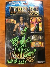 WWE Very Rare WrestleMania X8 ROB VAN DAM IC CHAMPION Signed Action Figure (JSA)