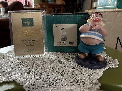 Vintage Peter Pan Oh, Dear, Dear, Dear Walt Disney WDCC Mr. Smee Figurine