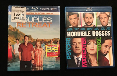 Comedy Horrible Bosses and Couples Retreat Blu-ray Vince Vaughn VERY GOOD