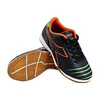 Diadora Kid's Cattura Id Indoor Jr Soccer Shoes Black, Orange, Lime 5 Big Kid M on sale Diadora Kid's Cattura Id Indoor Jr Soccer Shoes Black, Orange, Lime 5 Big Kid M on sale