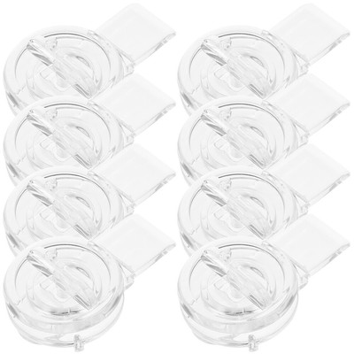  8 Pcs Acryl -Lock -Stift HaSP -Riegel Für Holzkästen Transparentes Schloss