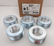  Lot of 5 Appleton 2" to 1" Threaded Conduit Metal Reducing Bushing RB200100