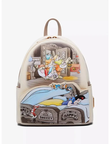 Loungefly Disney Snow White and the Seven Dwarfs Sleeping Scene Mini Backpack