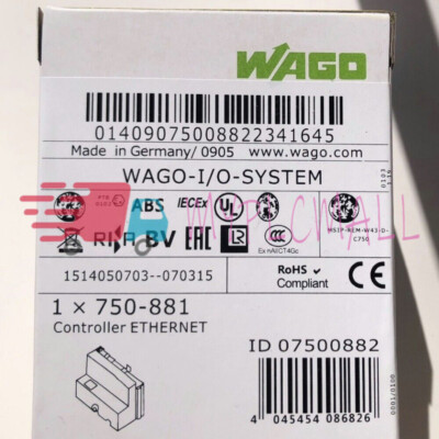 New WAGO 750-881 750881 Ethernet Controller PLC Module In Box